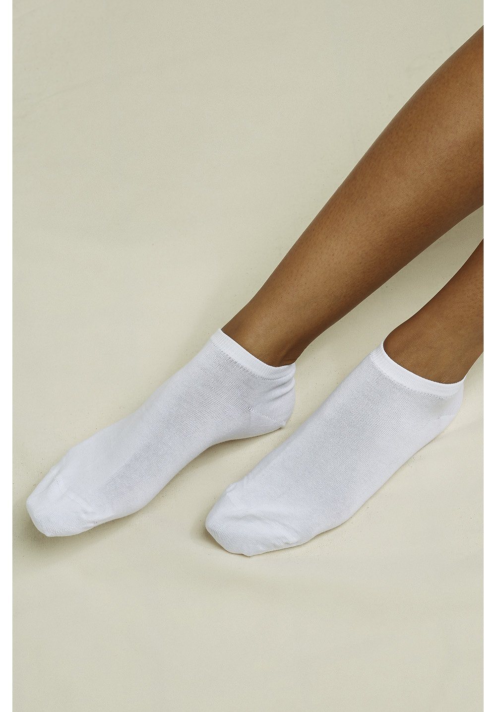 People Tree Organic Cotton Trainer Socks, White / 35-38
