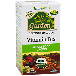 Source of Life Garden Organic Whole Food Vitamin B12 (60 Vegan Tablets)