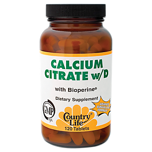 Calcium Citrate with Vitamin D & Bioperine - 500MG (120 Tablets)