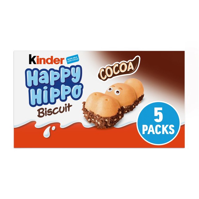 Kinder 5 Happy Hippo Milk & Cocoa Cream Biscuits