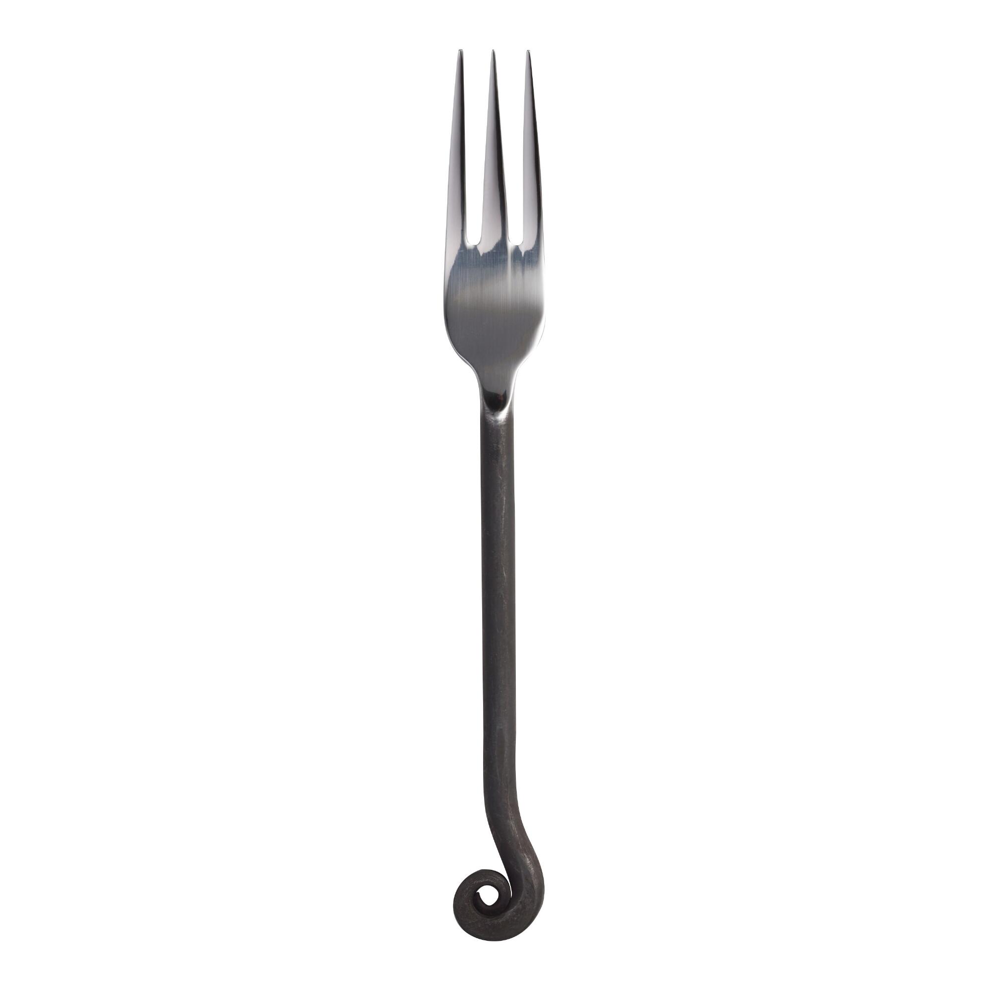 Treble Clef Dinner Forks Set of 4: Silver - Stainless Steel by World Market