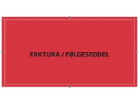 Kuverter faktura/følgesed. rød M65 110x220mm 250stk/pak - (500 stk.)