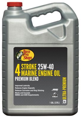 Bass Pro Shops 4-Stroke 25W-40 Marine Engine Oil Premium Blend