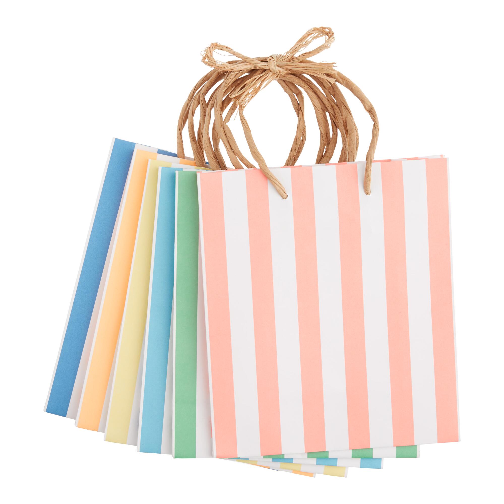 Small Meri Meri Striped Gift Bags 6 Pack by World Market