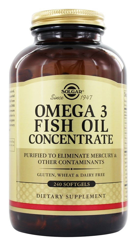 Solgar - Omega 3 Fish Oil Concentrate - 240 Softgels