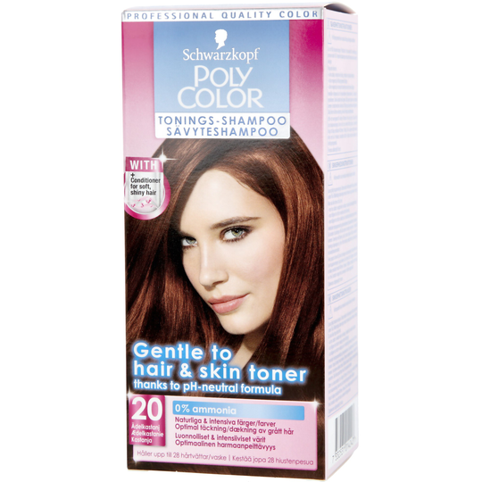 Poly Normal Shampoo Köpa Schwarzkopf Poly Color Toning Shampoo 20 Ädelkastanj Online