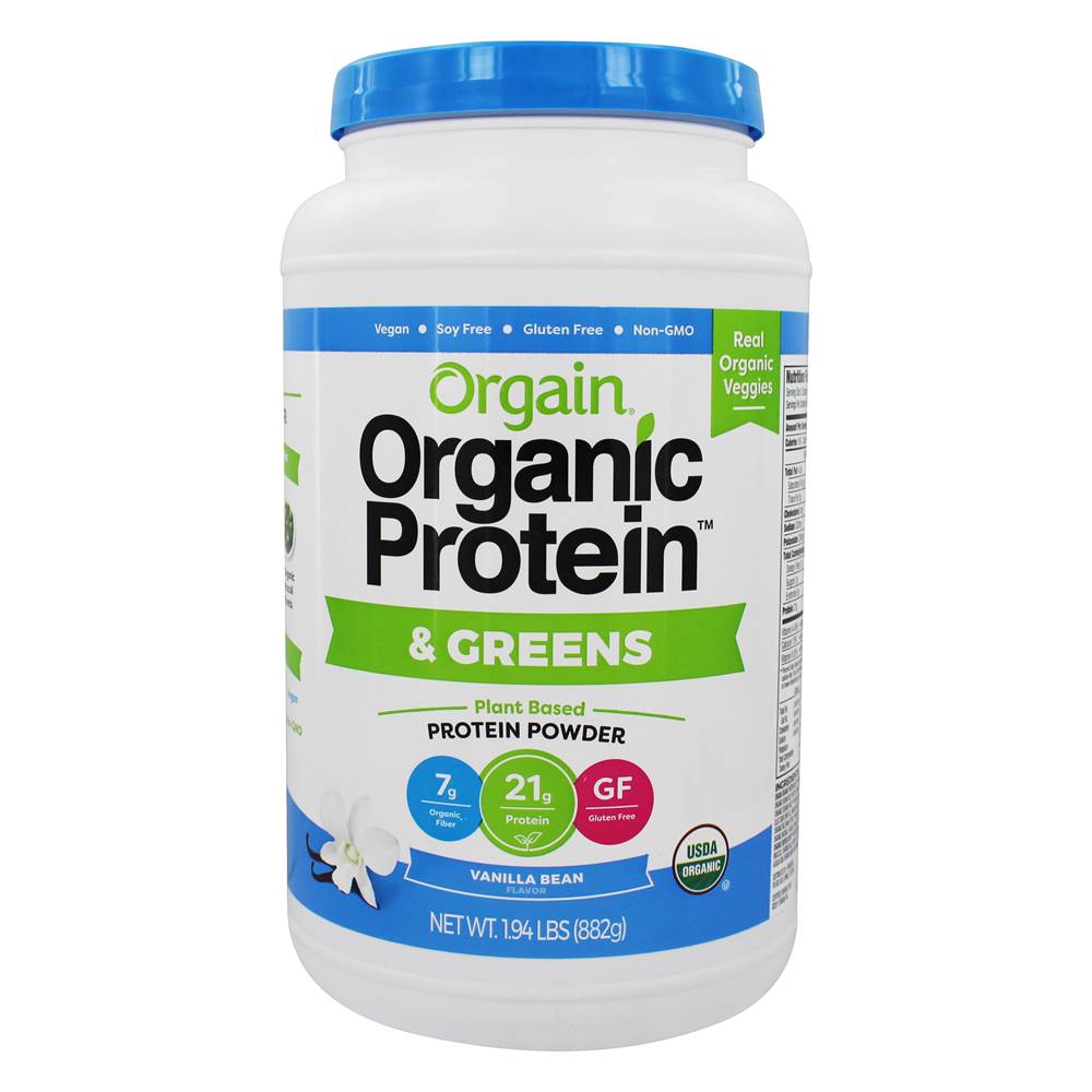 Orgain - Organic Protein & Greens Blend Powder Vanilla Bean - 1.94 lbs.