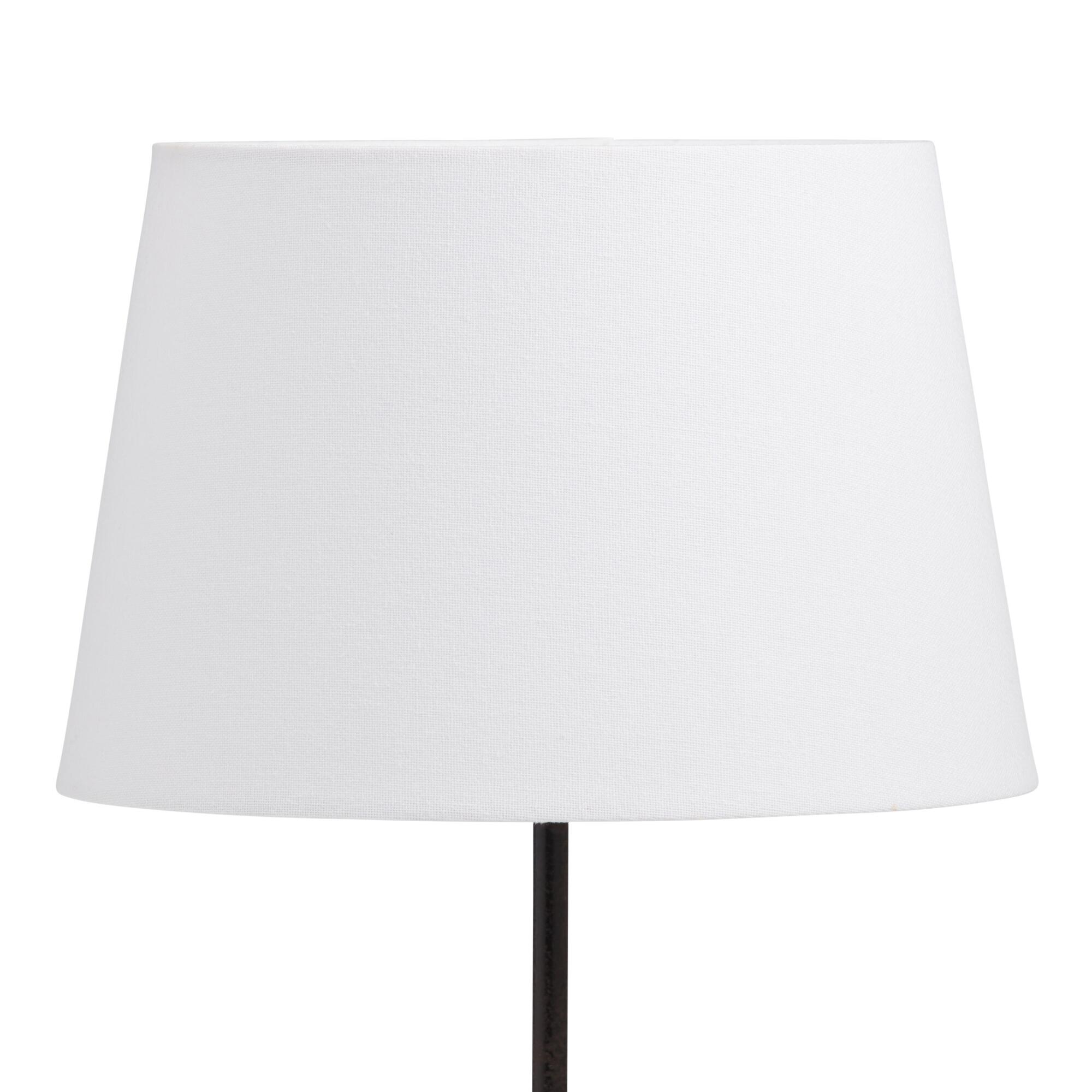 White Cotton Linen Accent Lamp Shade - Small by World Market