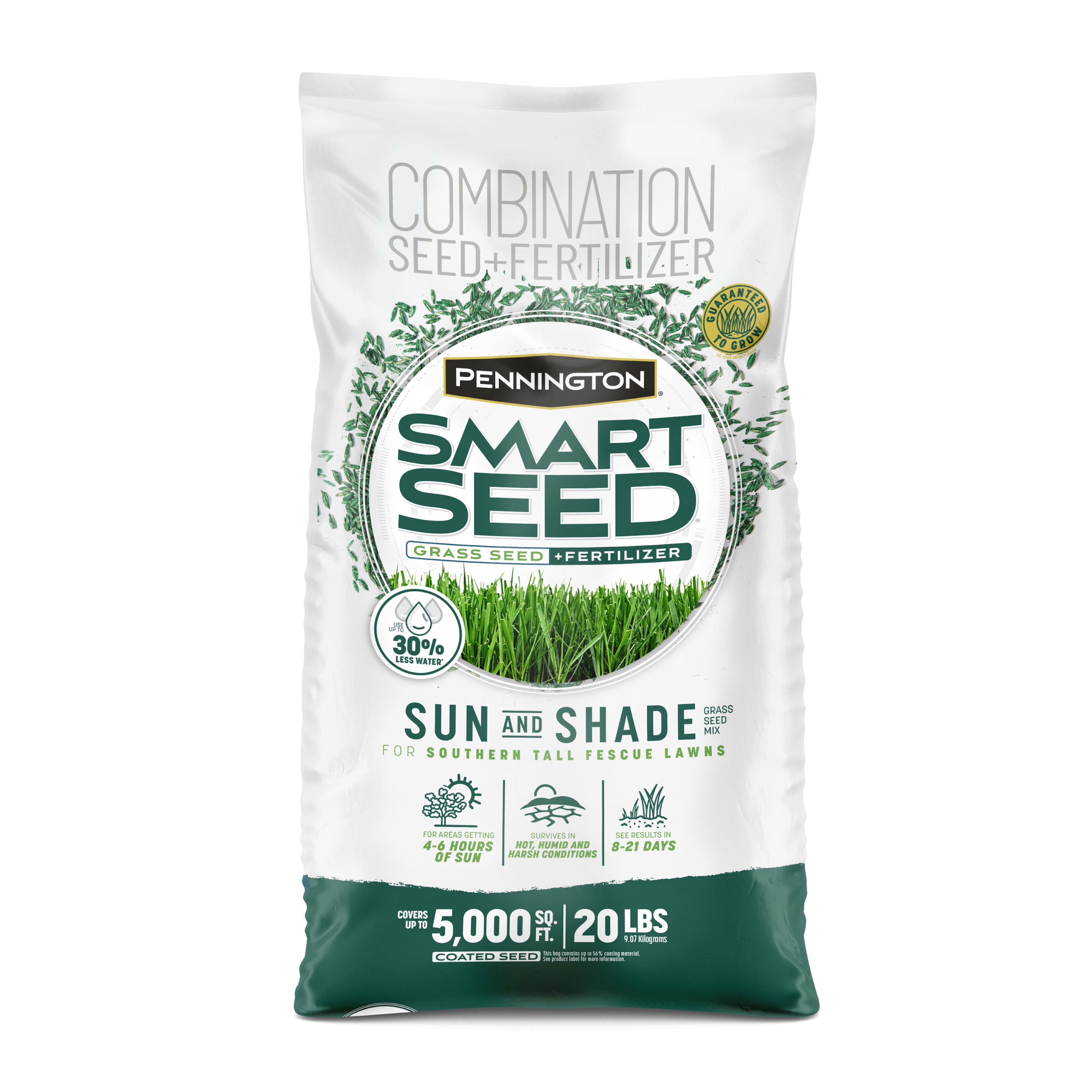 Pennington Smart Seed Sun and Shade South 20-lb Mixture/Blend Grass Seed | 2149602283