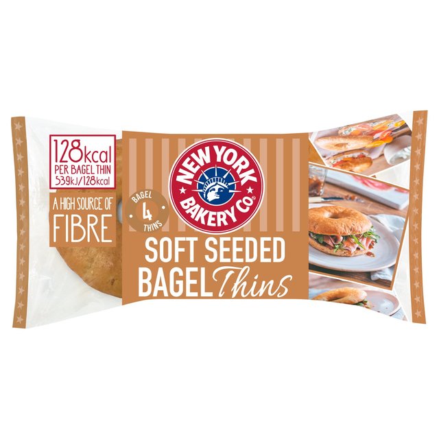 New York Bakery Co. Seeded Bagel Thins