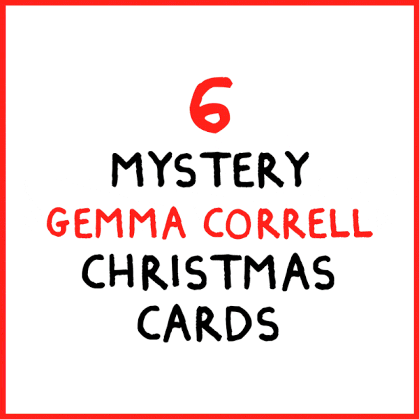 6 Mystery Gemma Correll Christmas Cards