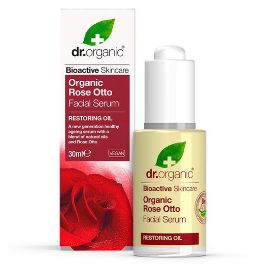 Dr. Organic Rose Otto Facial Serum, 30 ml