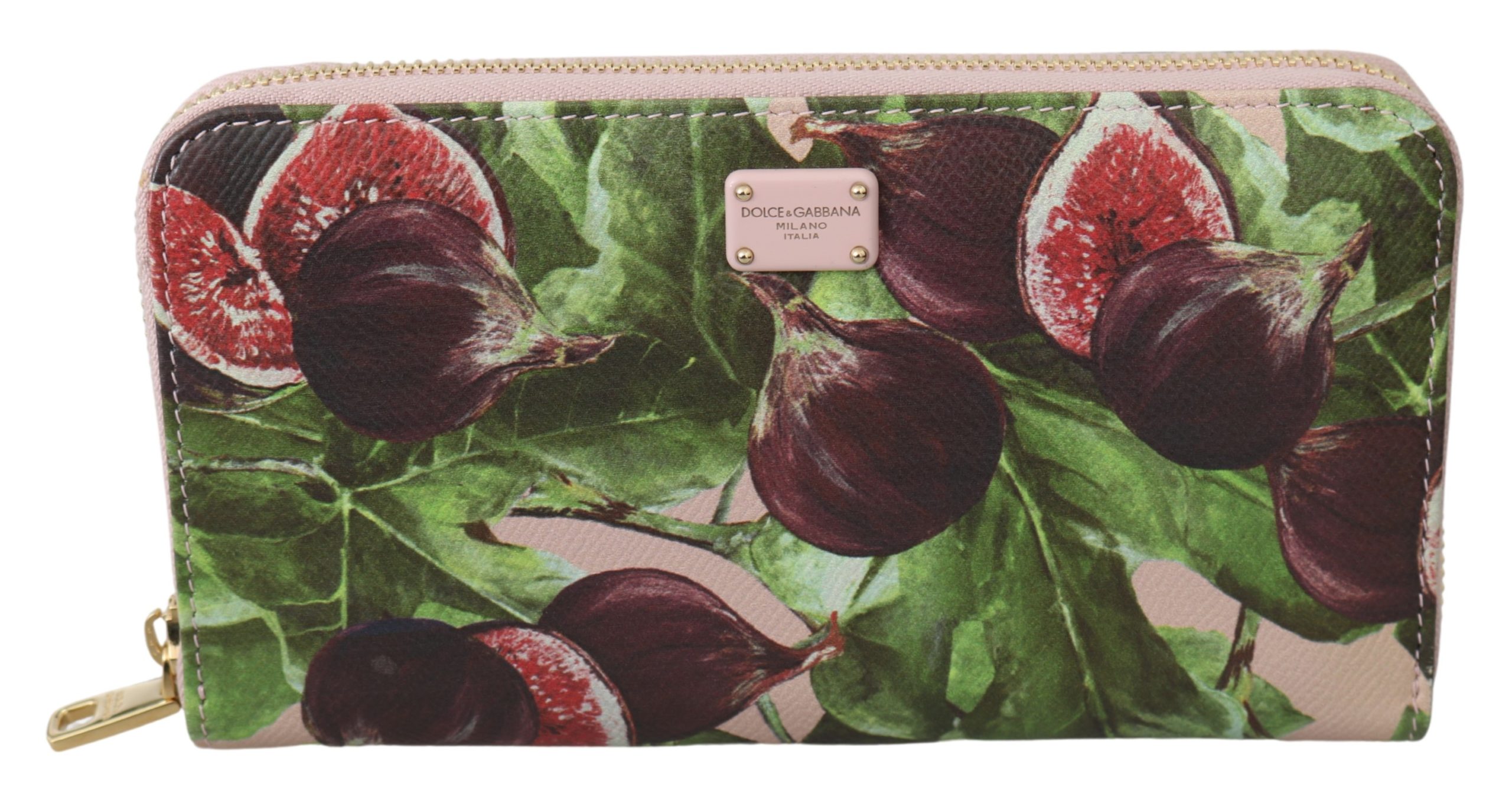 Dolce & Gabbana Women's Dauphine Leather Zipper Continental Wallet Multicolor VAS9707
