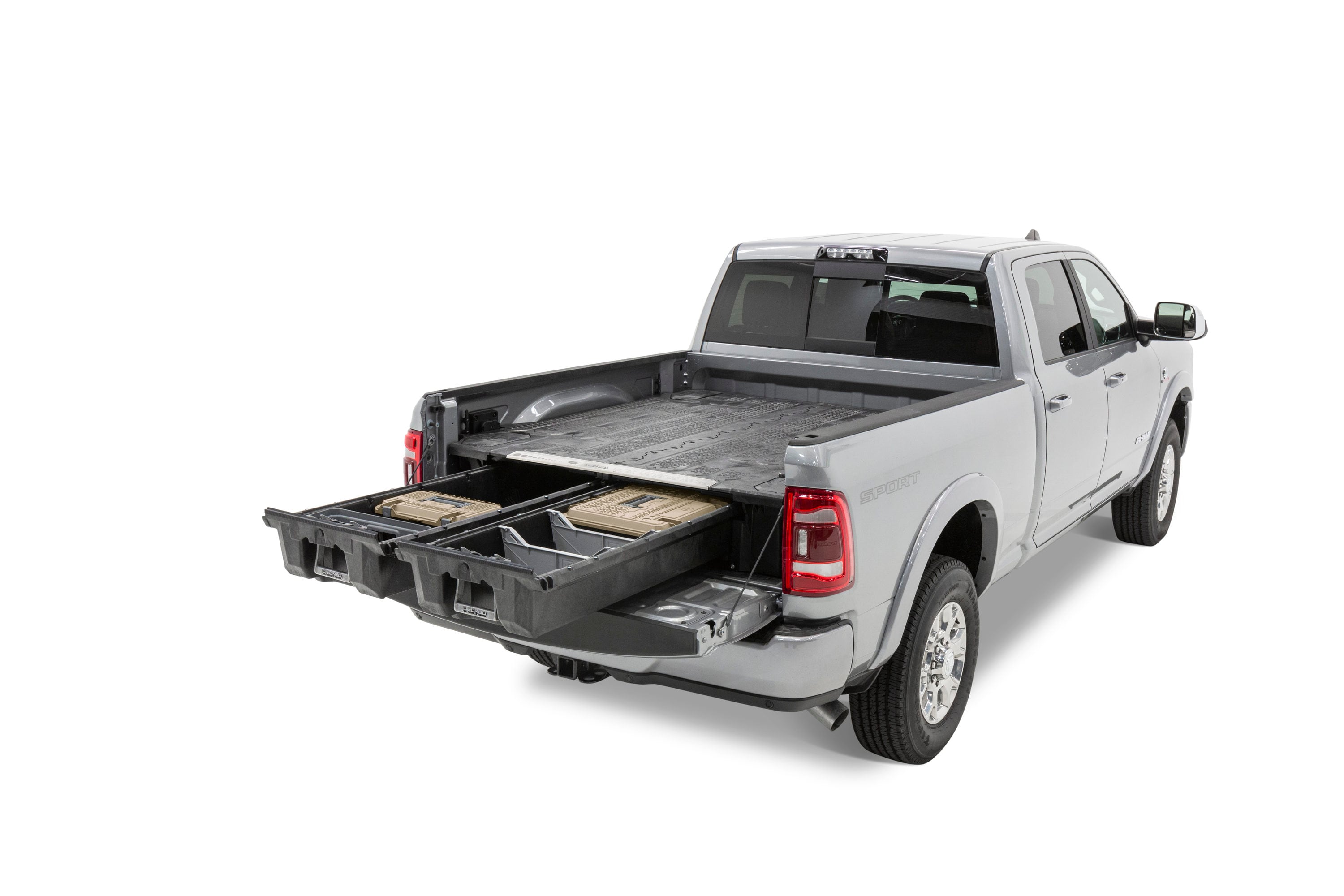 DECKED DECKED Storage System for RAM 1500 (2019-current)- New Body Style- 6-ft 4-in Bed Length in Black | DR7