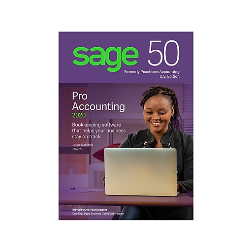 Sage 50 Pro Accounting 2020 for 1 User, Windows, DVD (PRO2020CSRT)