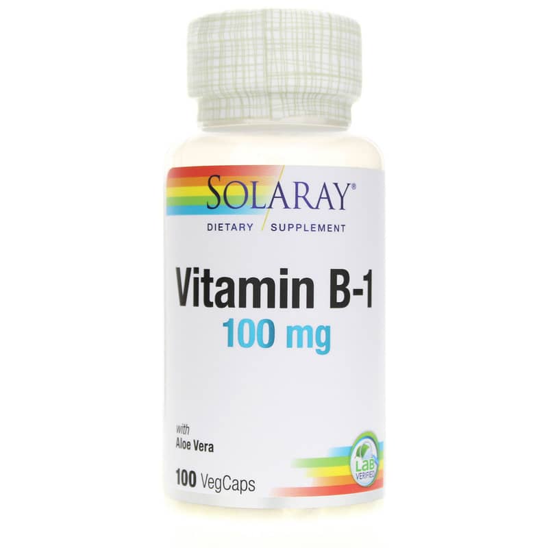 Solaray Vitamin B-1 100 Mg 100 Veg Capsules