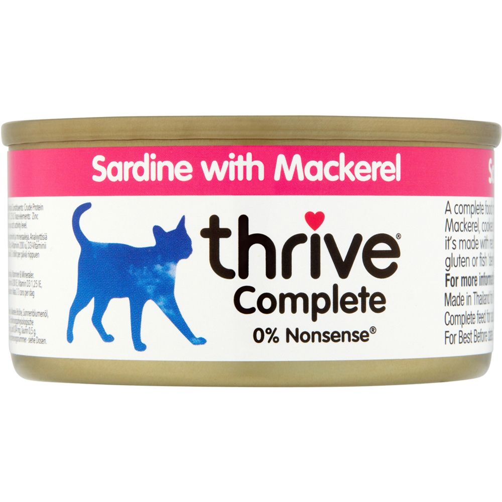 thrive Complete Adult - Sardine & Mackerel - Saver Pack: 24 x 75g