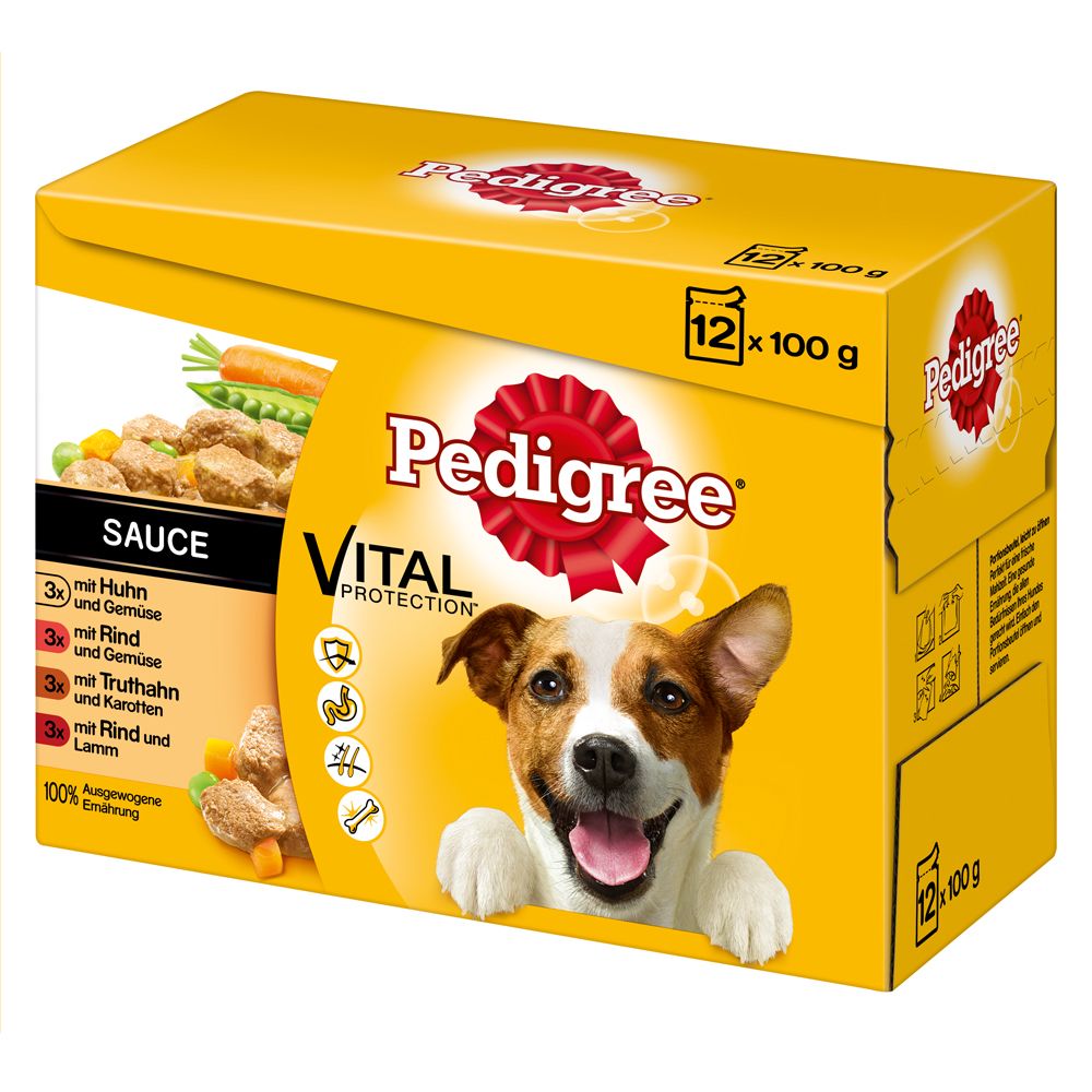 Pedigree Pouch in Gravy Multipack - 12 x 100g Mixed Selection in Gravy