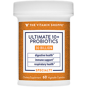 Ultimate 10+ Probiotics - Immune Support, Digestive & Respiratory Health - 30 Billion CFUs (60 Vegetable Capsules)