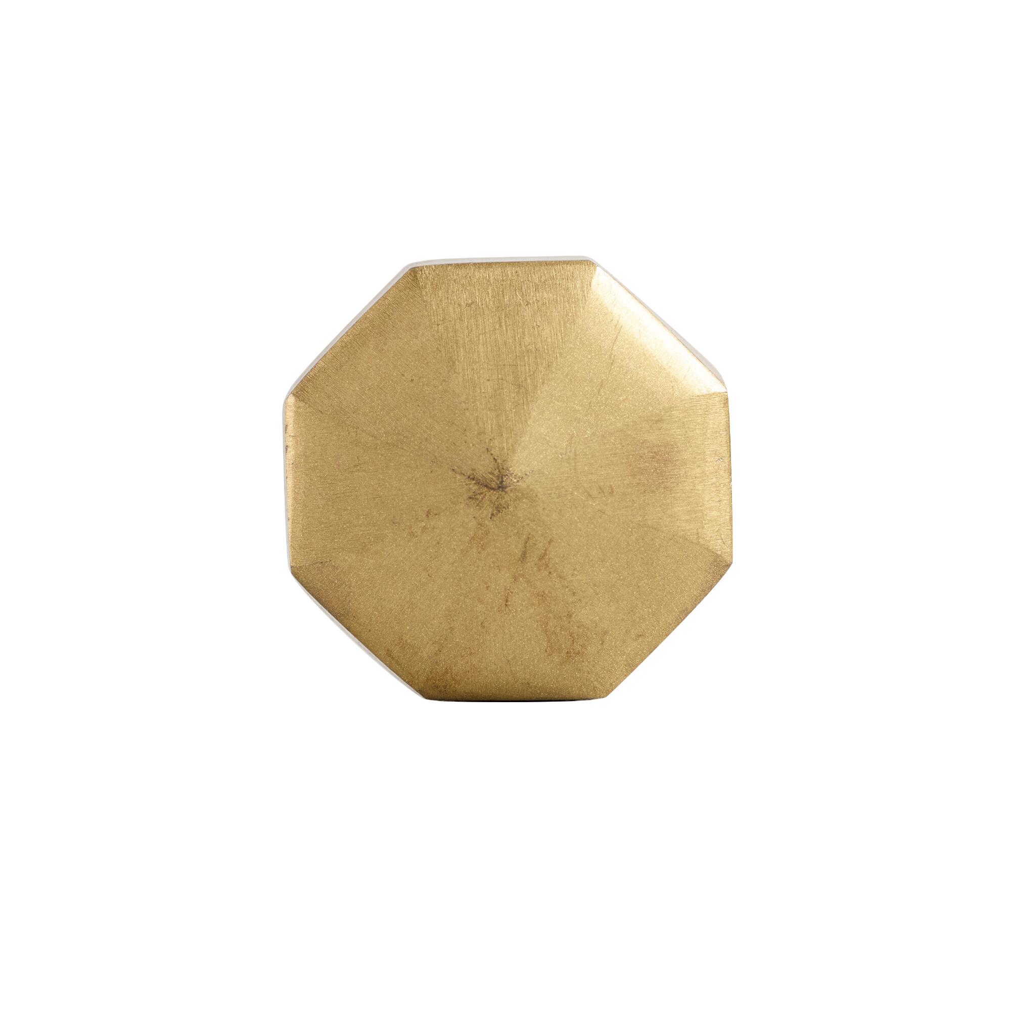 Brass Geometric Knobs Set of 2 by World Market