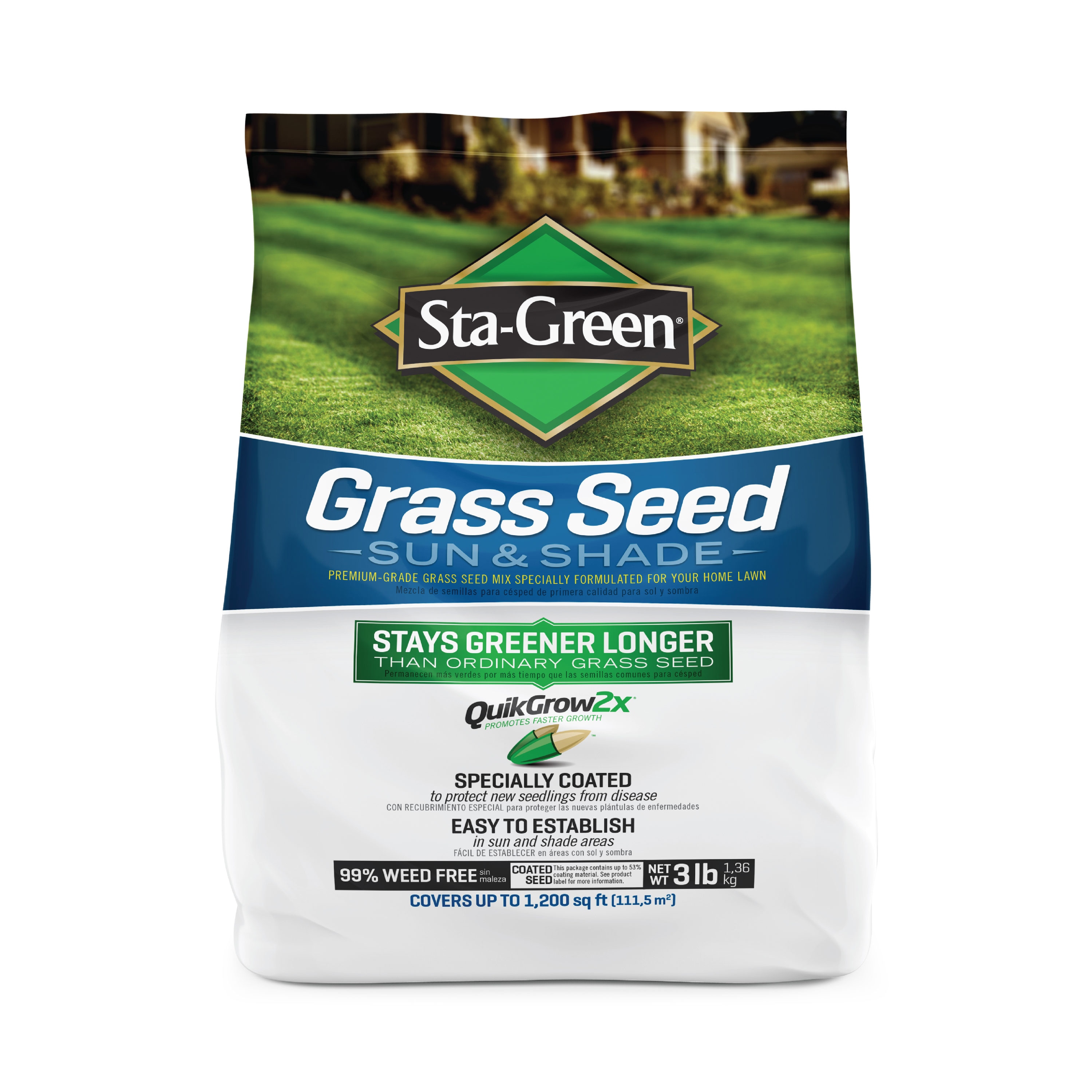Sta-Green Sun and Shade 3-lb Mixture/Blend Grass Seed | 2149620288