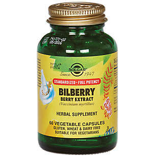 Bilberry Berry Extract - Standardized Full Potency (60 Vegetarian Capsules)