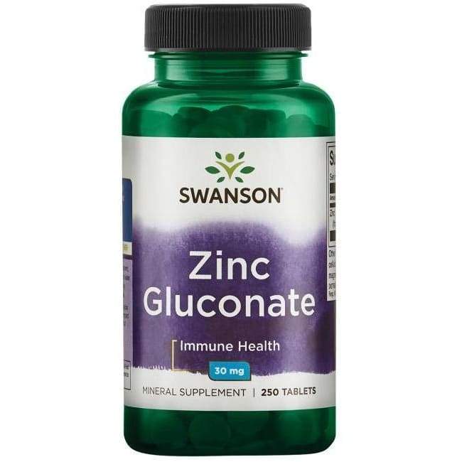 Zinc Gluconate, 30mg - 250 tablets
