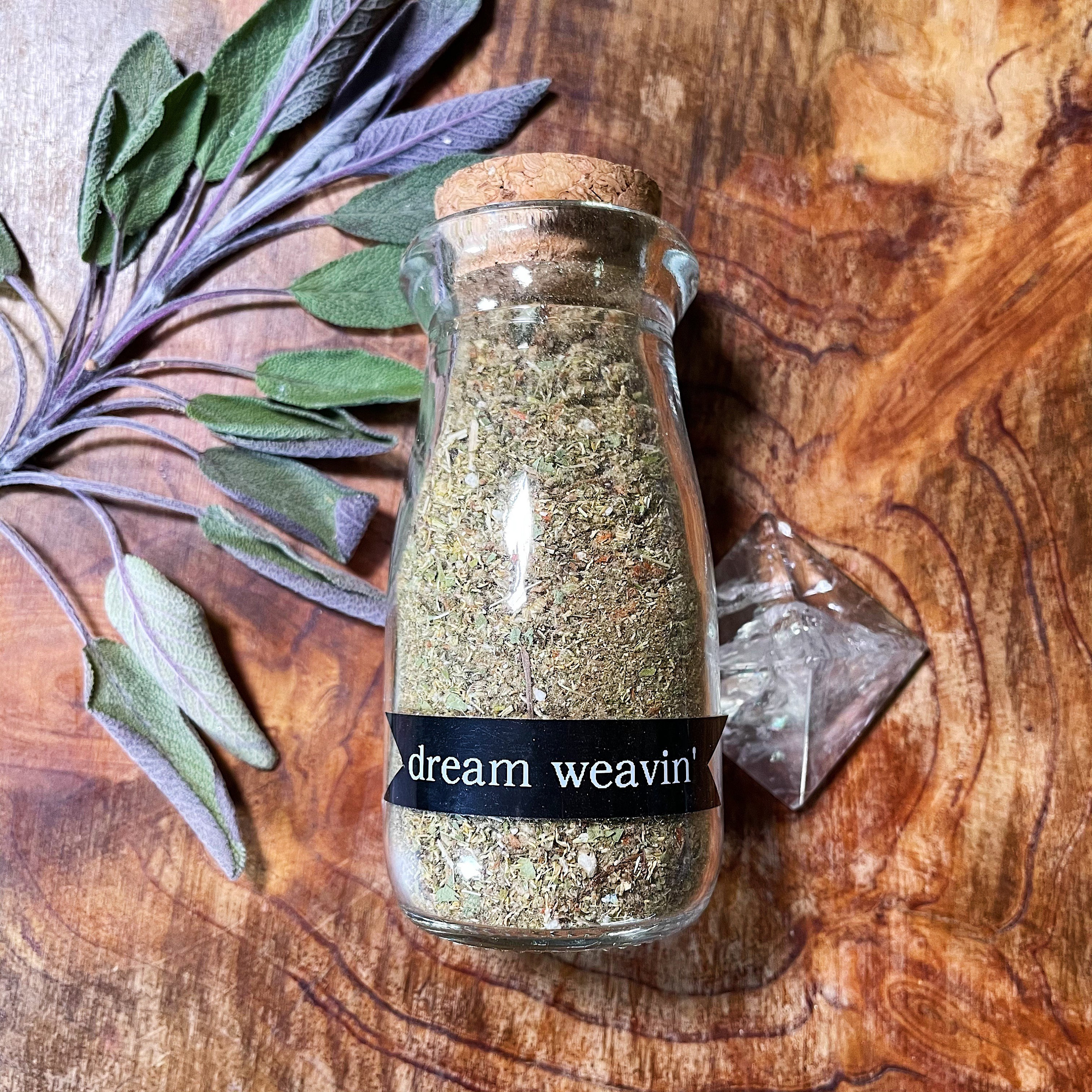 Dream Weavin' . 1/2 Oz Organic Herbal Blend. All Purpose. Tea Mullein Wild Dagga Mugwort Flowers Loose Herb. Apothecary Tea"