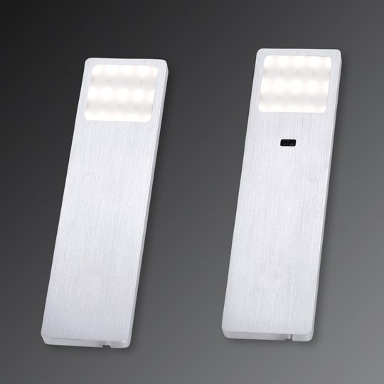 Helena LED-tunnistin-kaapinalusvalaisin 5 cm 2 kpl