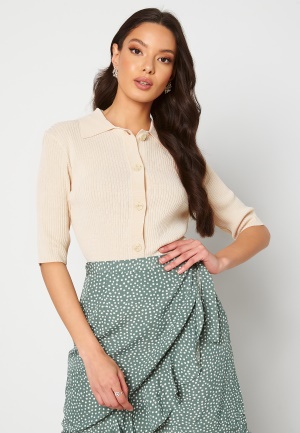 Osta SELECTED FEMME Ally SS Knit Poloneck Sandshell L netistä |  