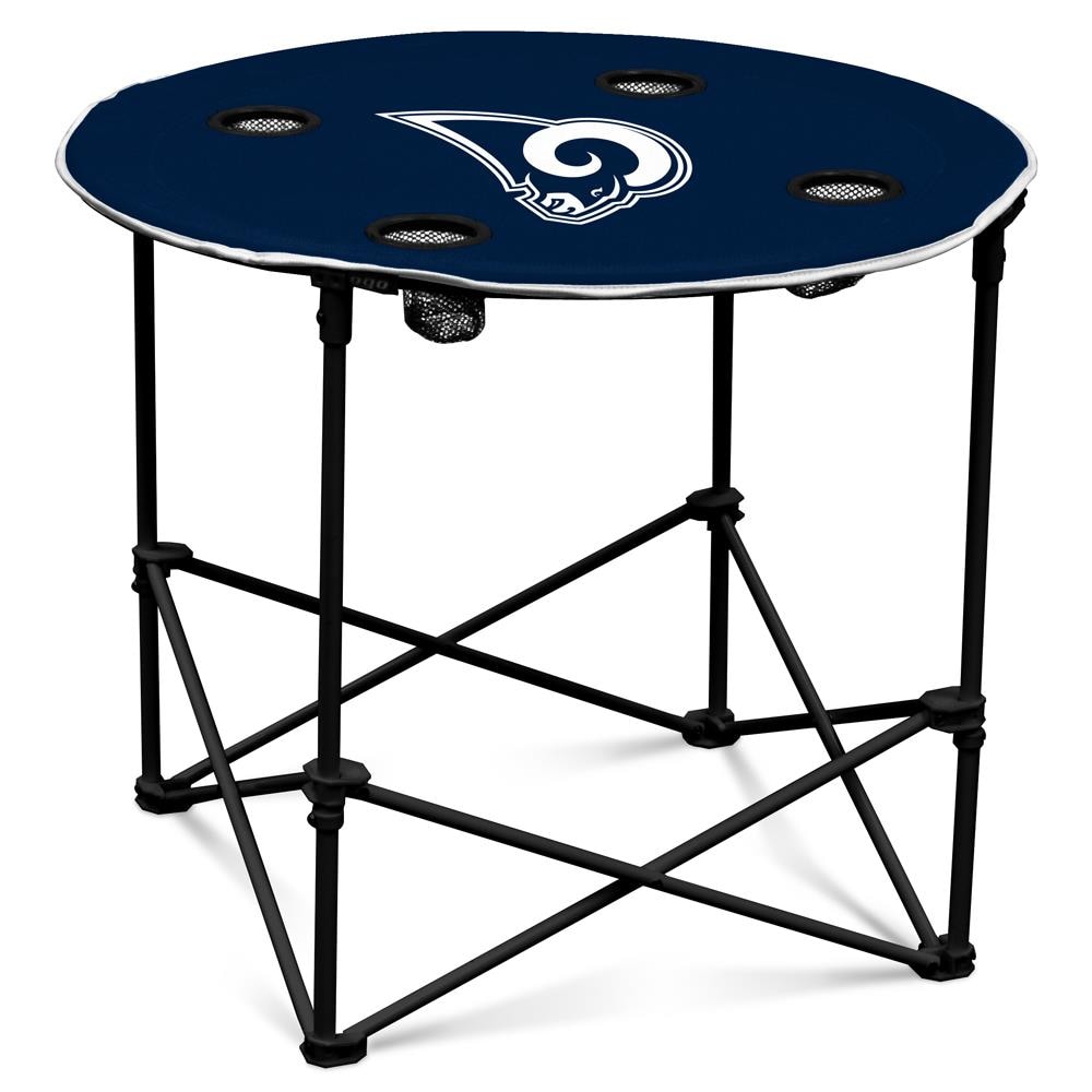 Logo Brands Los Angeles Rams Blue Folding Tailgate Table Chair | 629-31-1