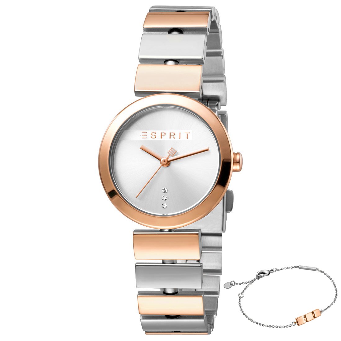 esprit rose gold watch