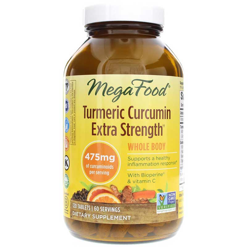 Megafood Turmeric Curcumin Extra Strength 120 Tablets