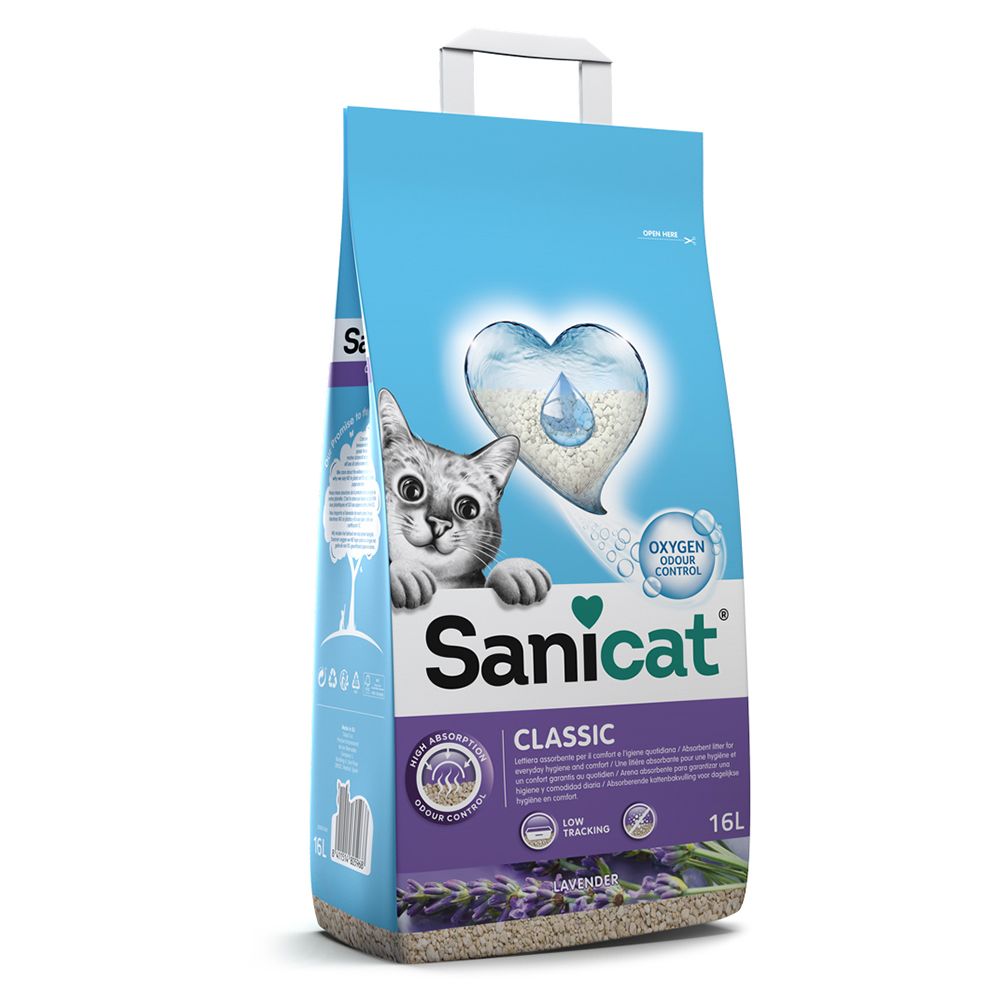 16l Sanicat Classic Cat Litter - 20% Off!* - Aloe Vera Cat Litter (4 x 4l)