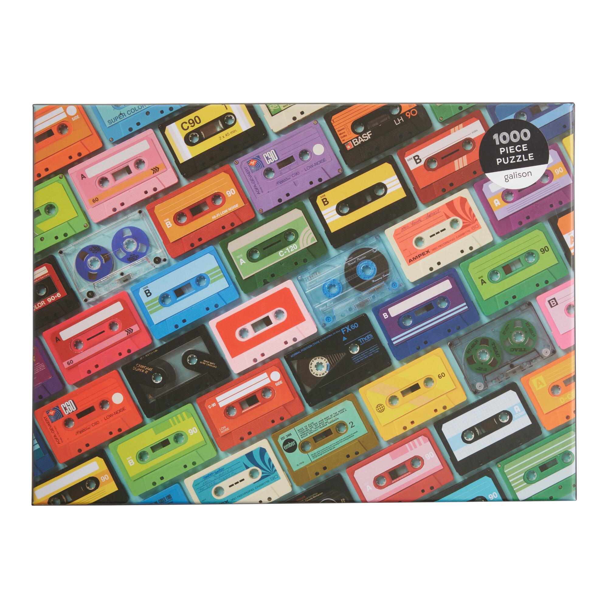 Mudpuppy Mix Tapes 1000 Piece Puzzle: Multi - Paper by World Market