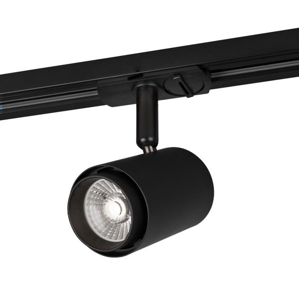 Hide-a-Lite Focus Track Micro Spotlight 10 W, 1-fase, 36°, svart 3000 K