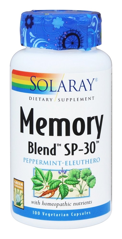 Solaray - Memory Blend SP-30 - 100 Vegetarian Capsules