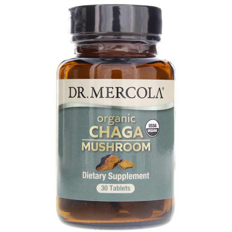 Dr. Mercola Organic Chaga Mushroom 30 Tablets