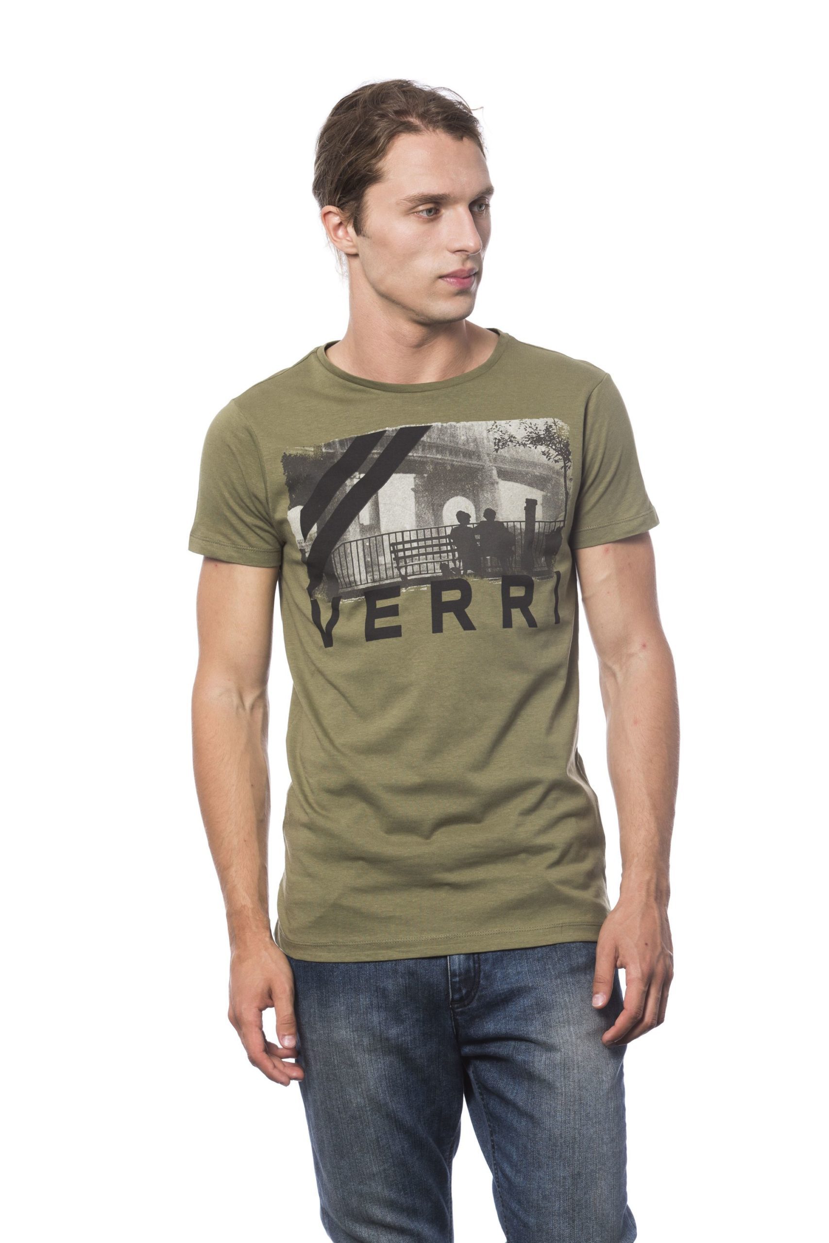 Verri Men's Army T-Shirt Gray VE682813 - S