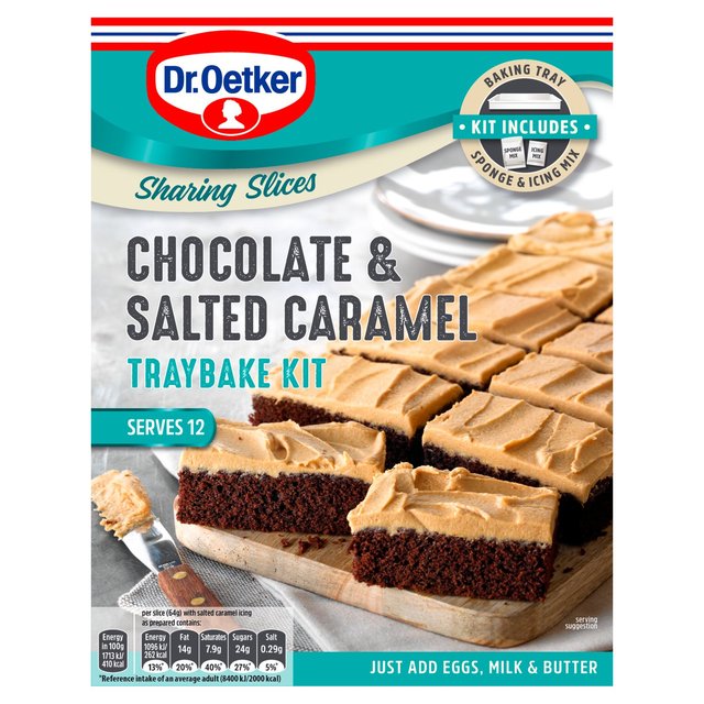 Dr. Oetker Chocolate & Salted Caramel Traybake Kit