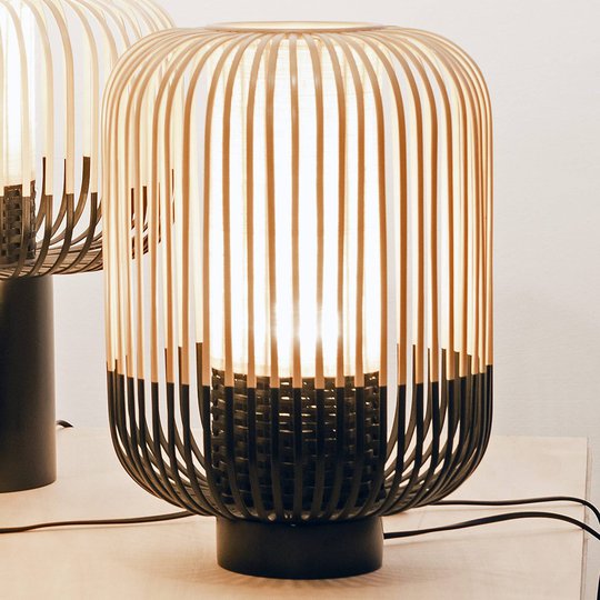 Forestier Bamboo Light M -pöytälamppu 39 cm musta