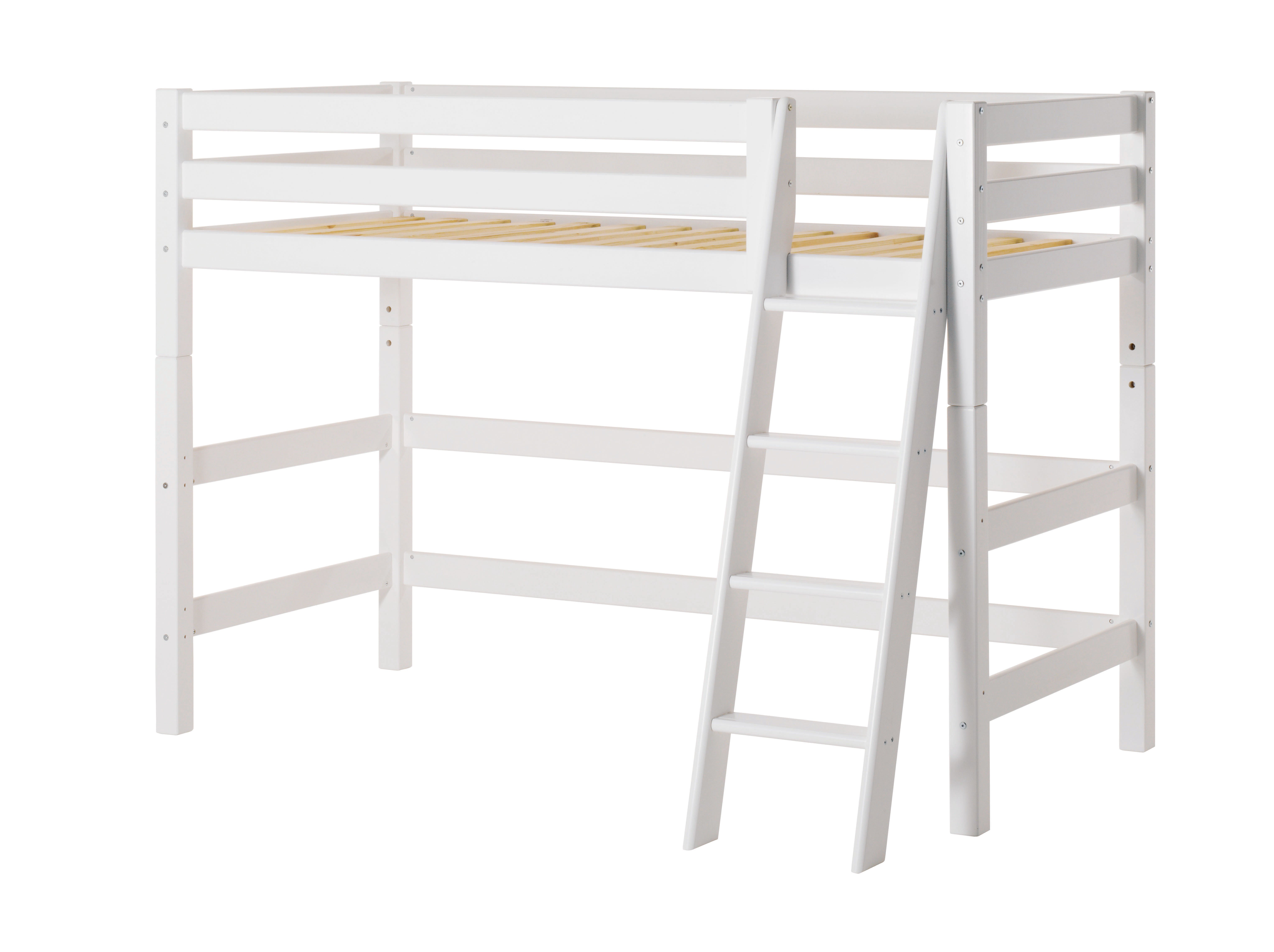 buy Hoppekids - PREMIUM Mid-high Bed 90x200 with Slant Ladder online ...