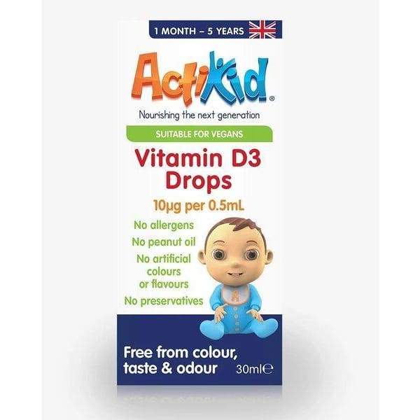 Vitamin D3 Drops, 10mcg - 30 ml.