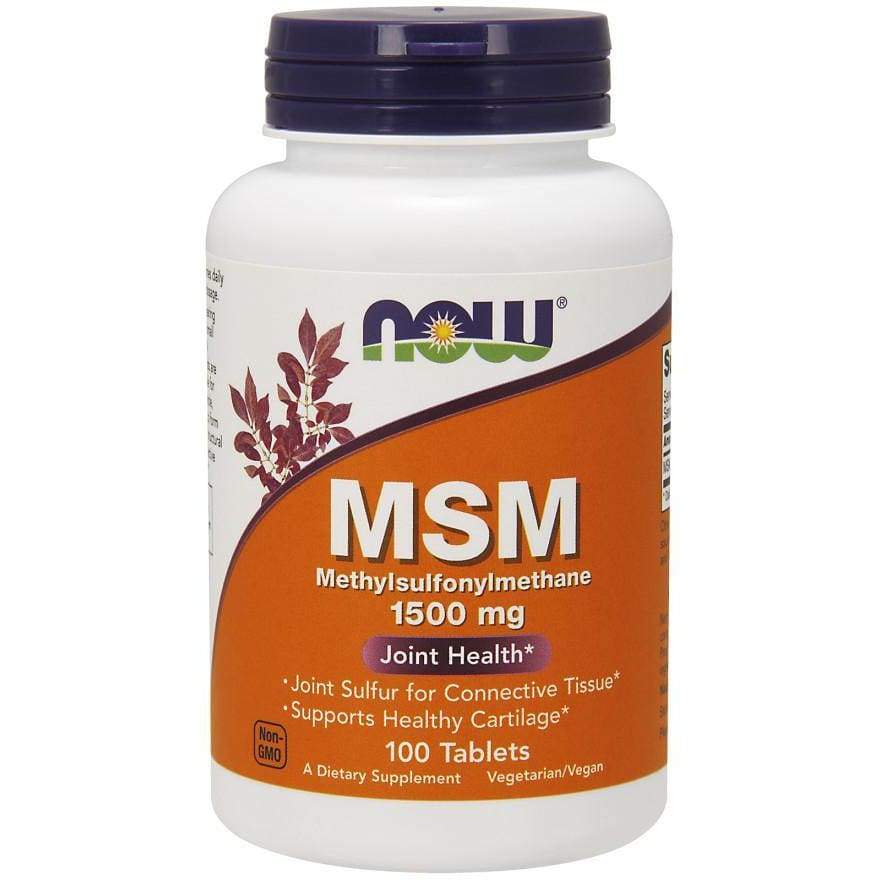 MSM Methylsulphonylmethane, 1500mg - 100 tablets