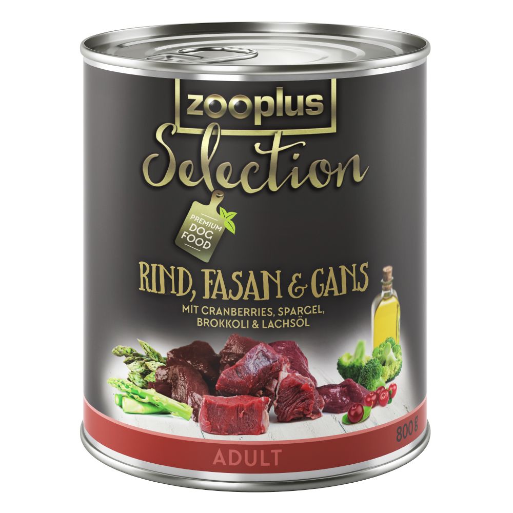 zooplus Selection Adult Beef, Pheasant & Goose - 6 x 400g