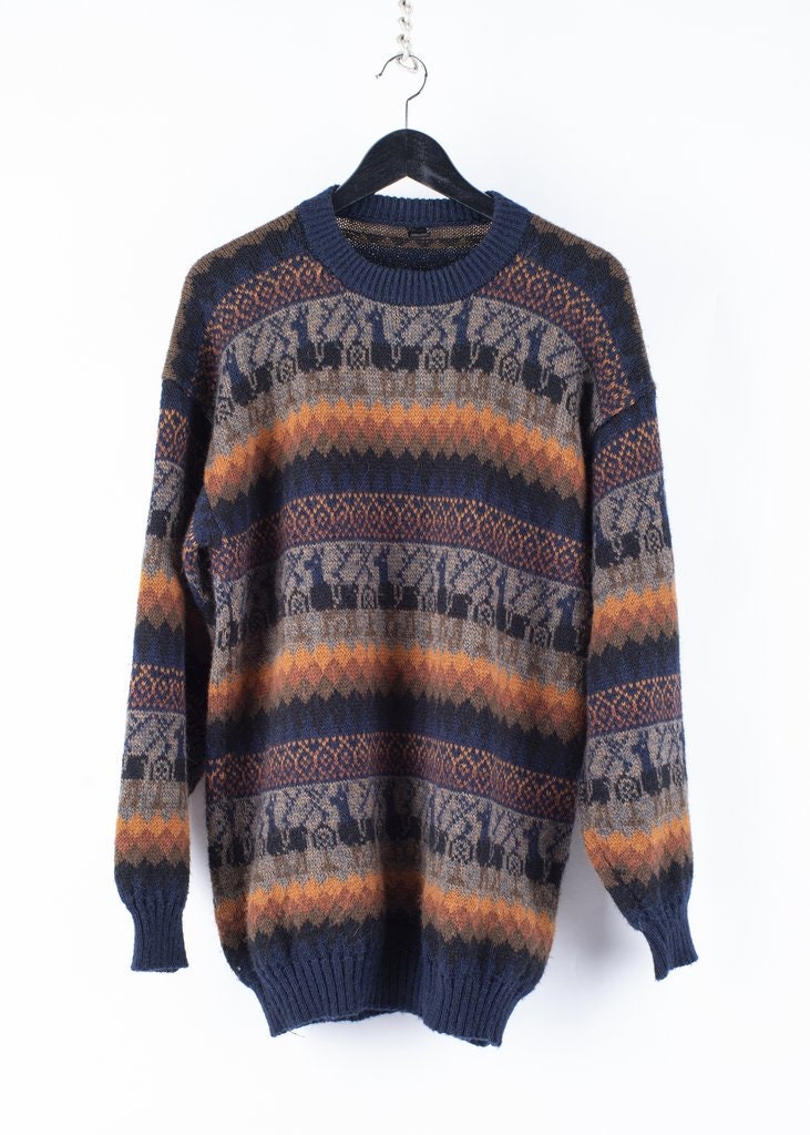 Bebe Alpaca Men's Wool Blend Sweater, Size M