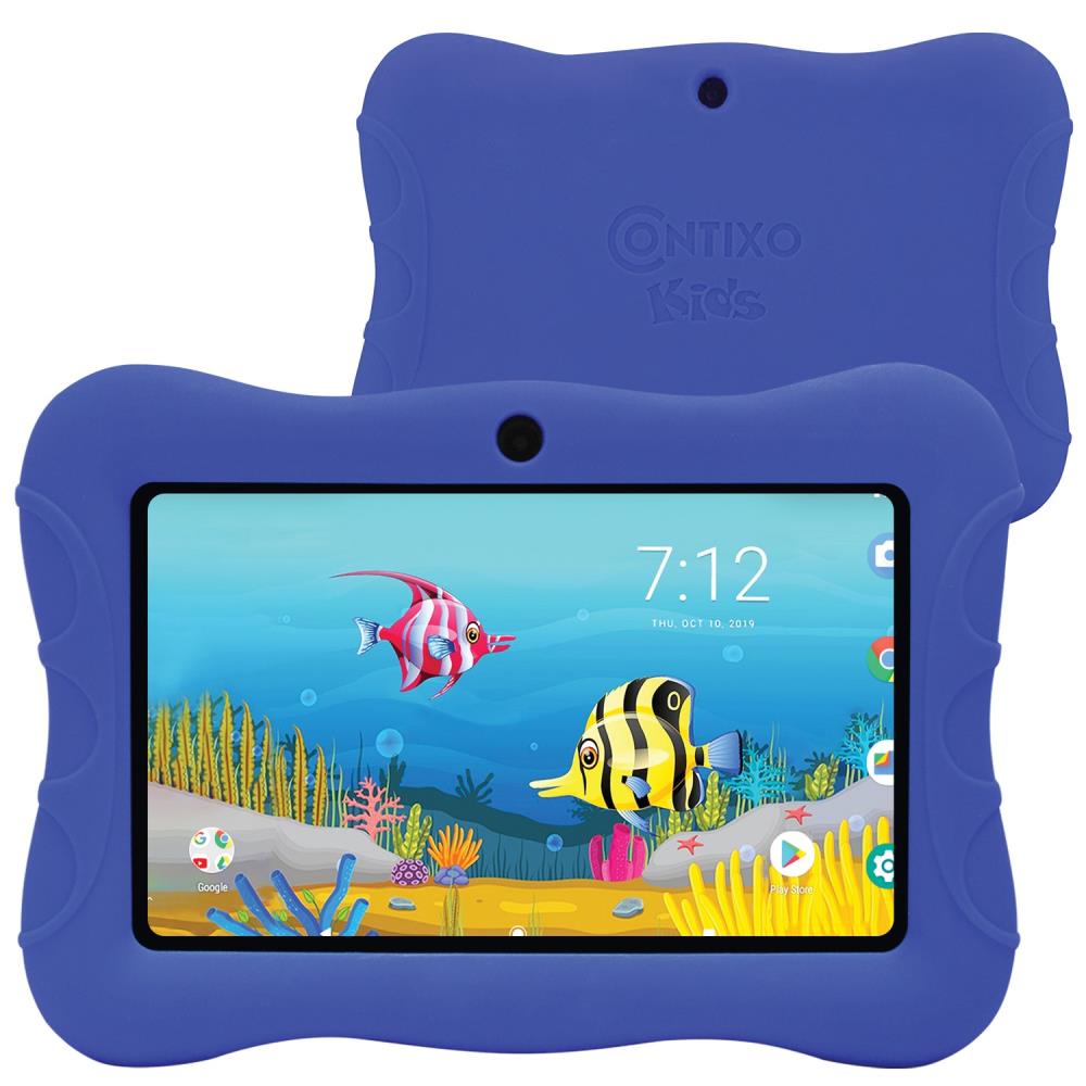 Contixo 7-in Bluetooth; Wi-Fi Android 9Pie Tablet with Accessories with Case Included | K3-V83 DK BLUE
