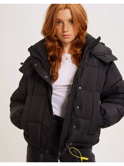Osta Sixth June Short Puffer Jacket W/ Hood Black Netistä