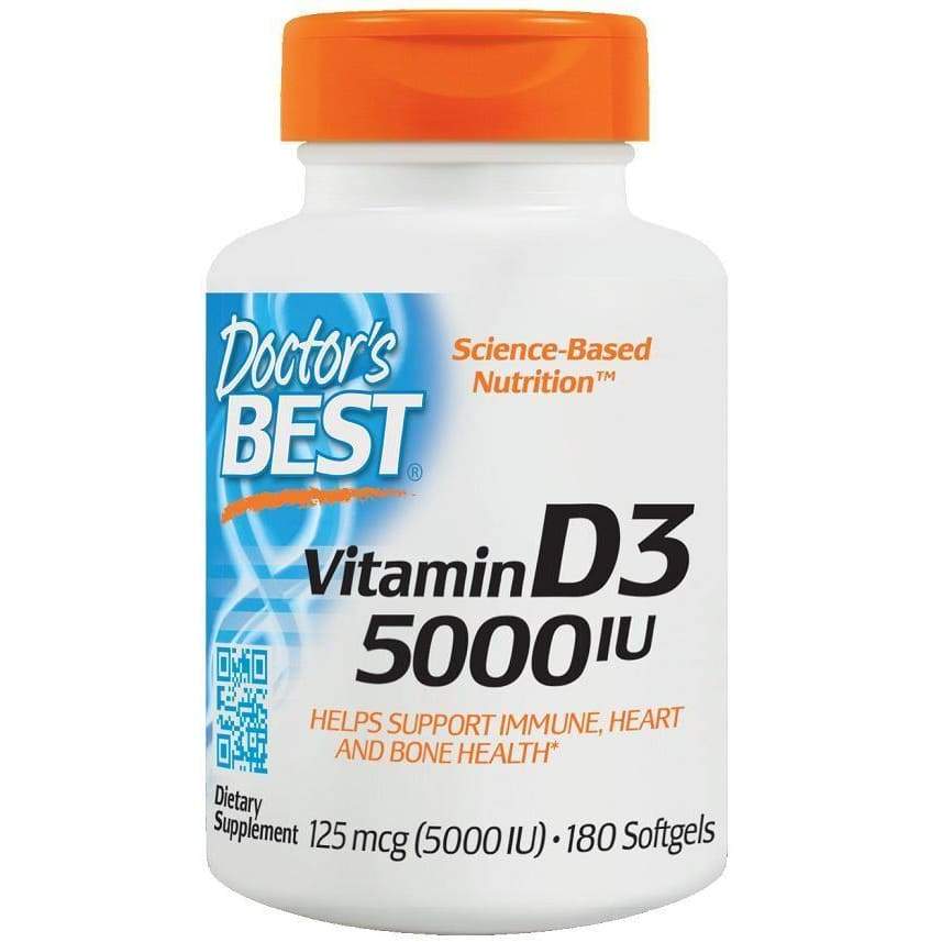 Vitamin D3, 5000 IU - 180 softgels