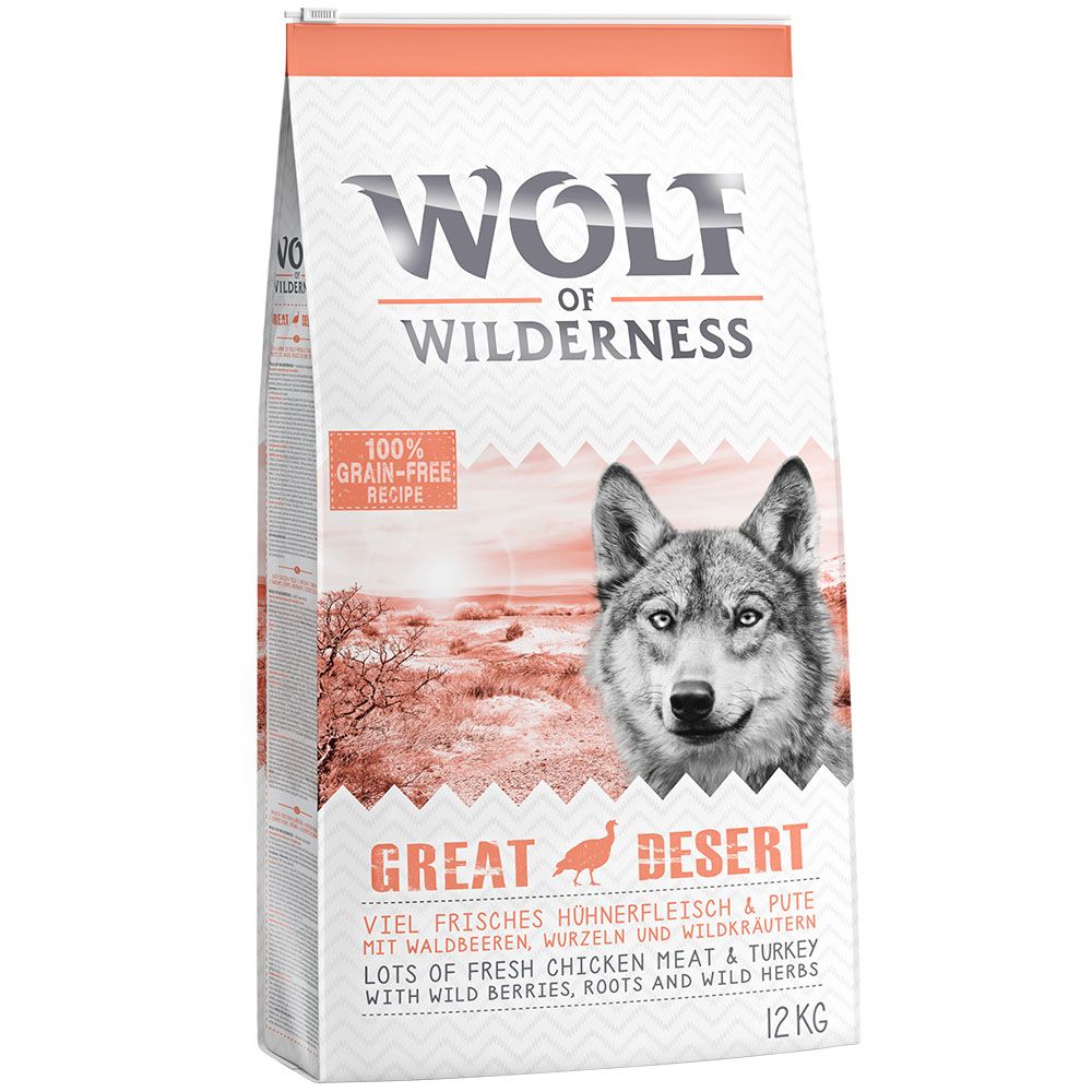 Wolf of Wilderness Adult "Great Desert" - Turkey - 1kg